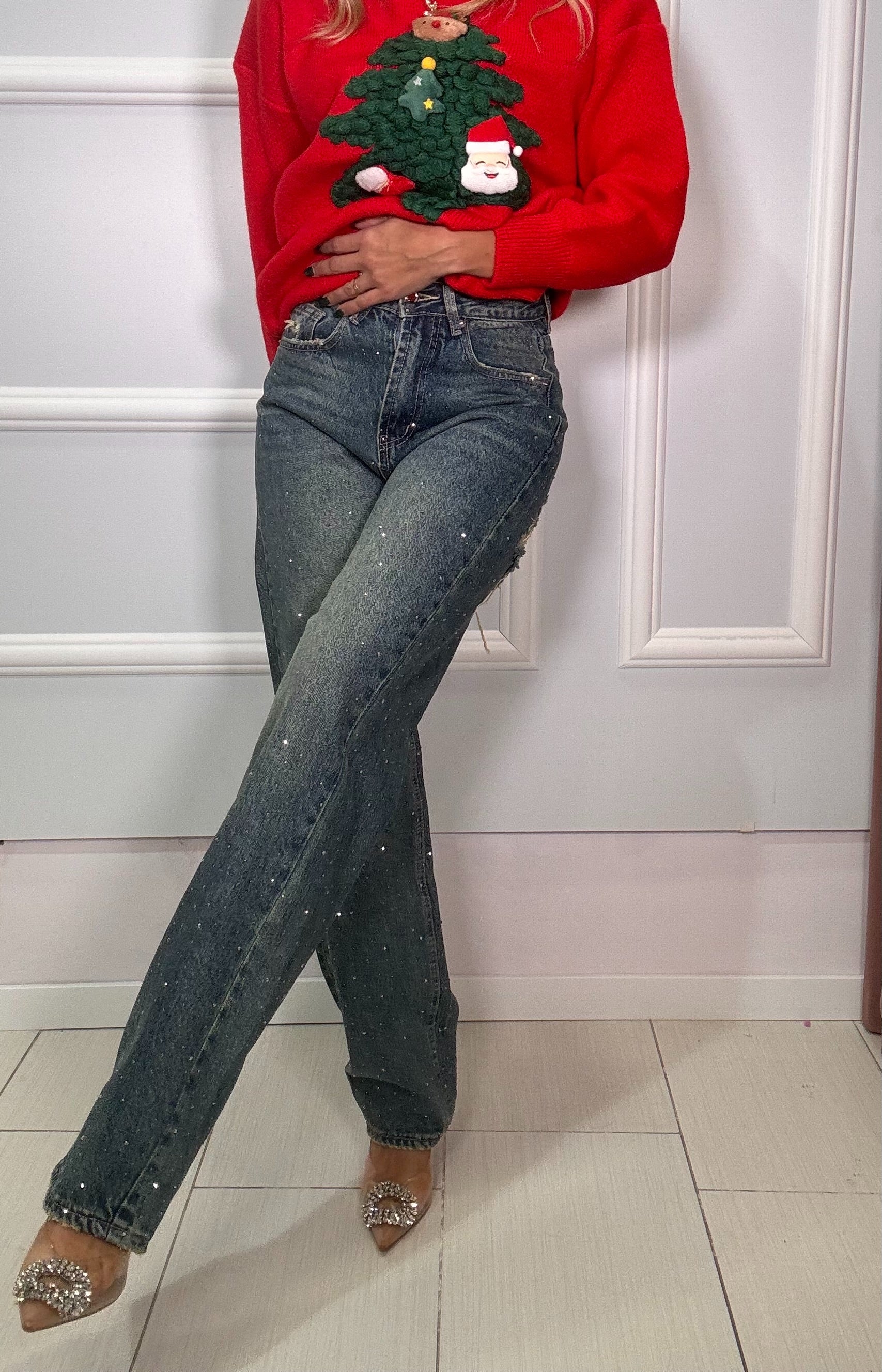 Jeans strappiGlitter