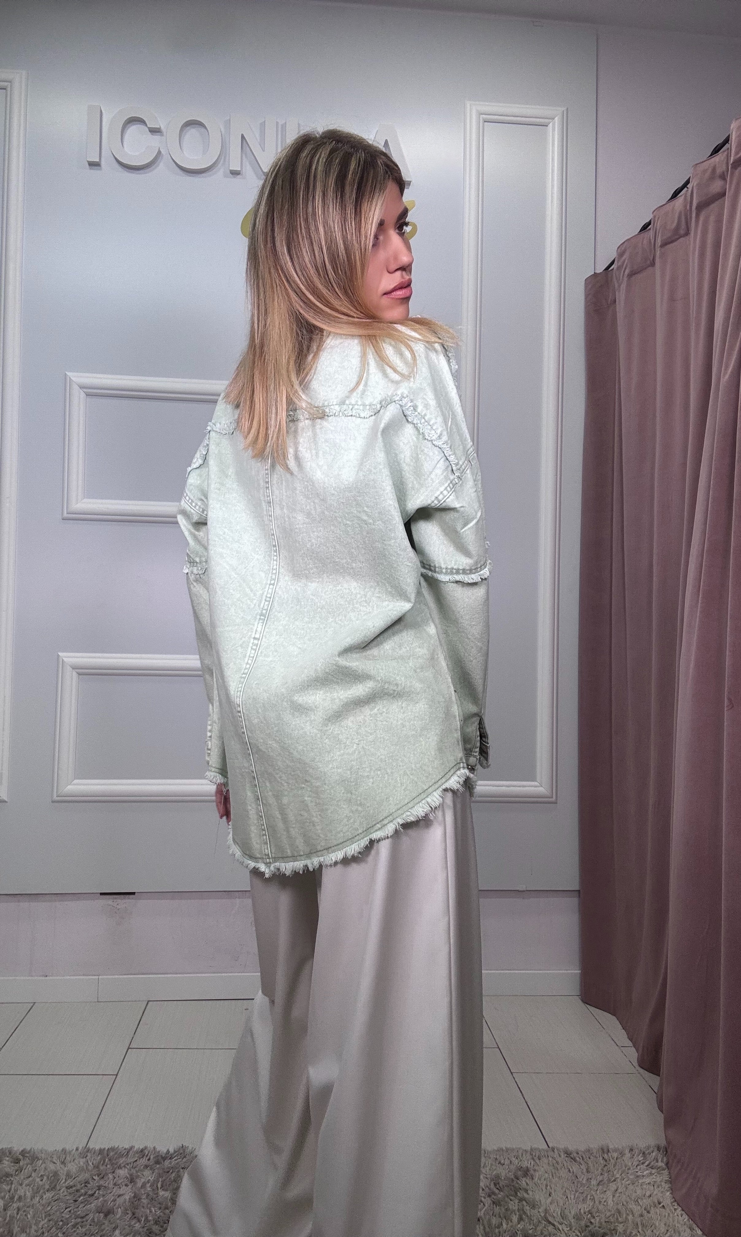 Giacca VERDE strass