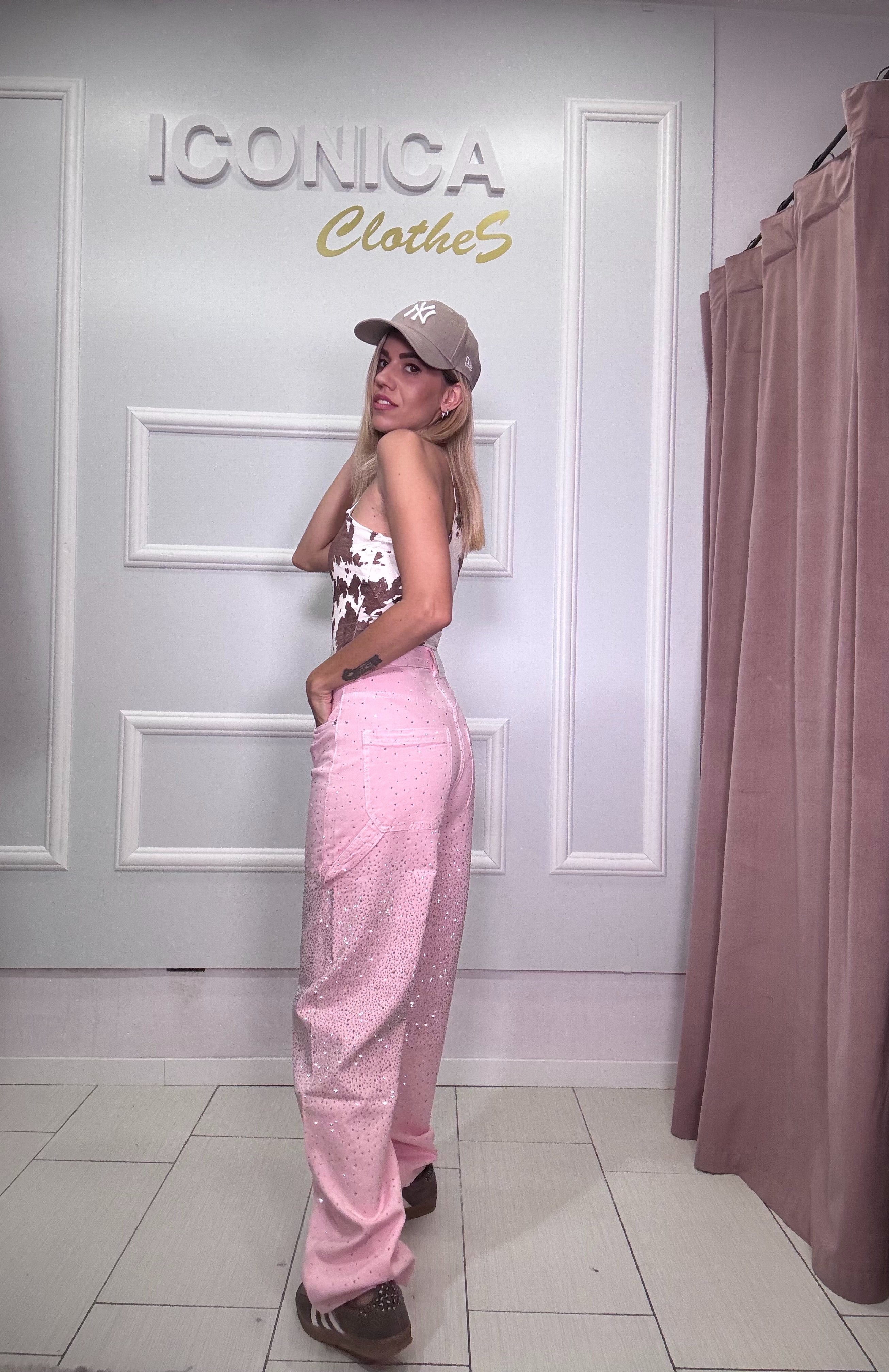 Baggy Strass Rosa