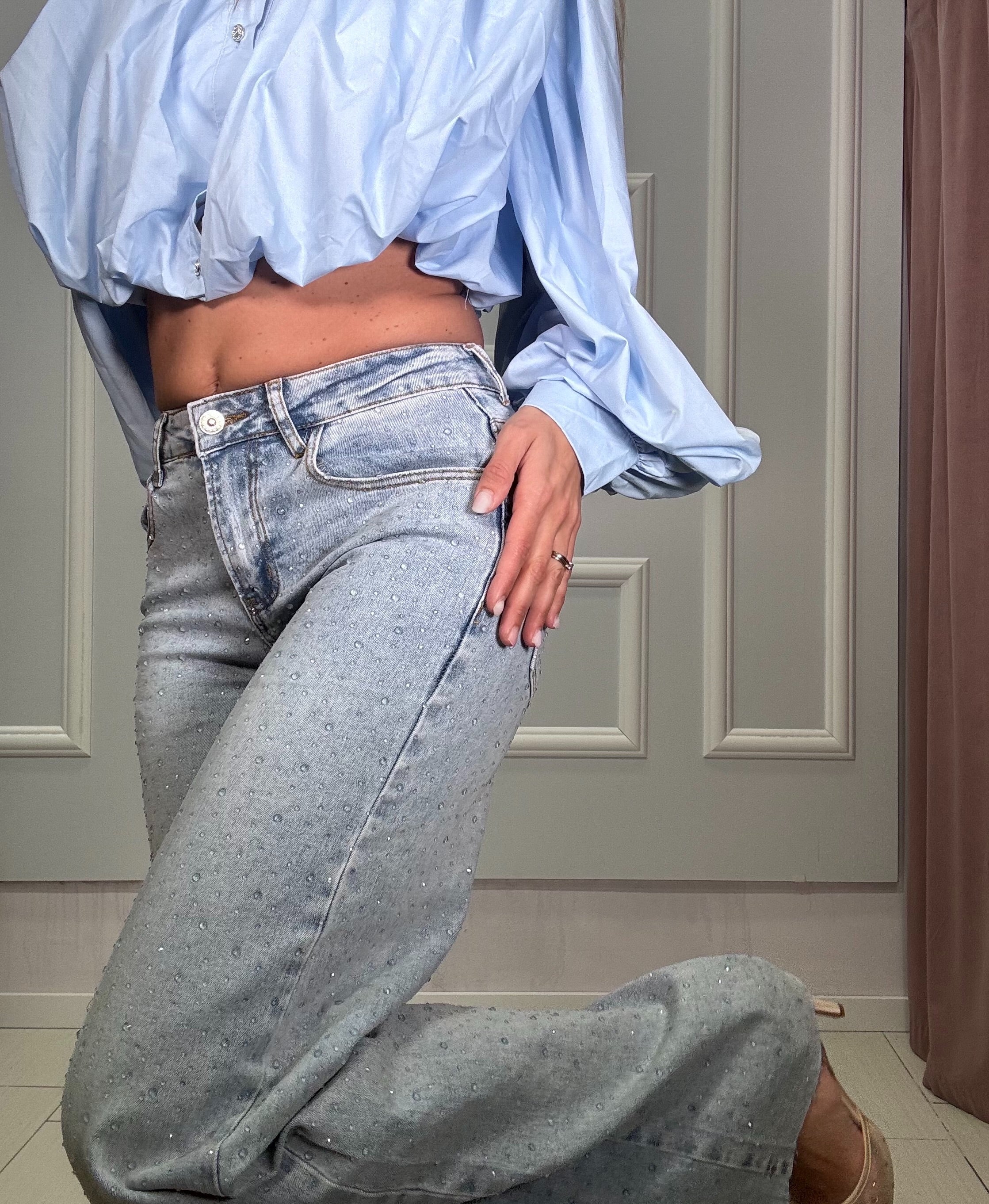 Jeans gocce di Pioggia