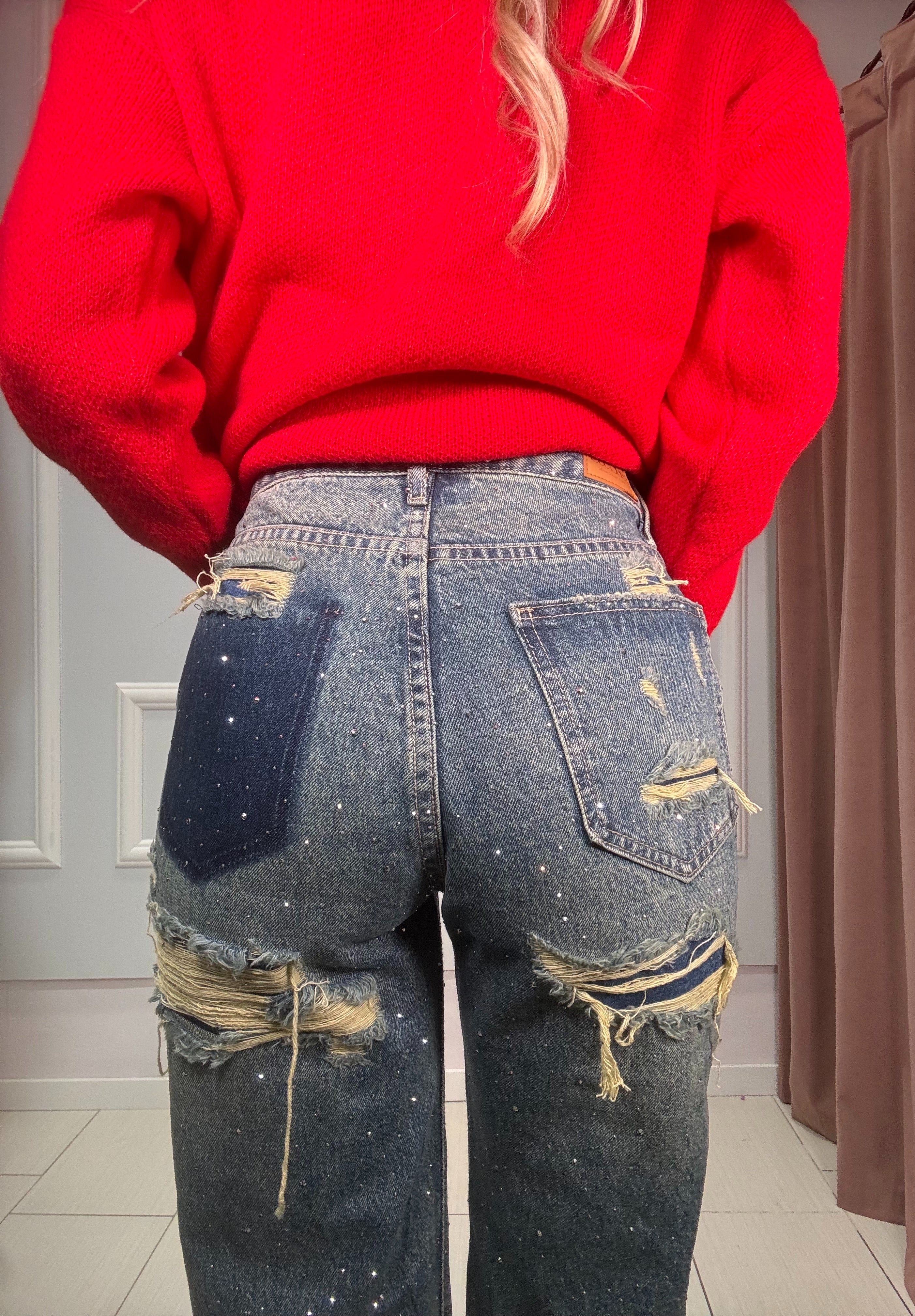 Jeans strappiGlitter