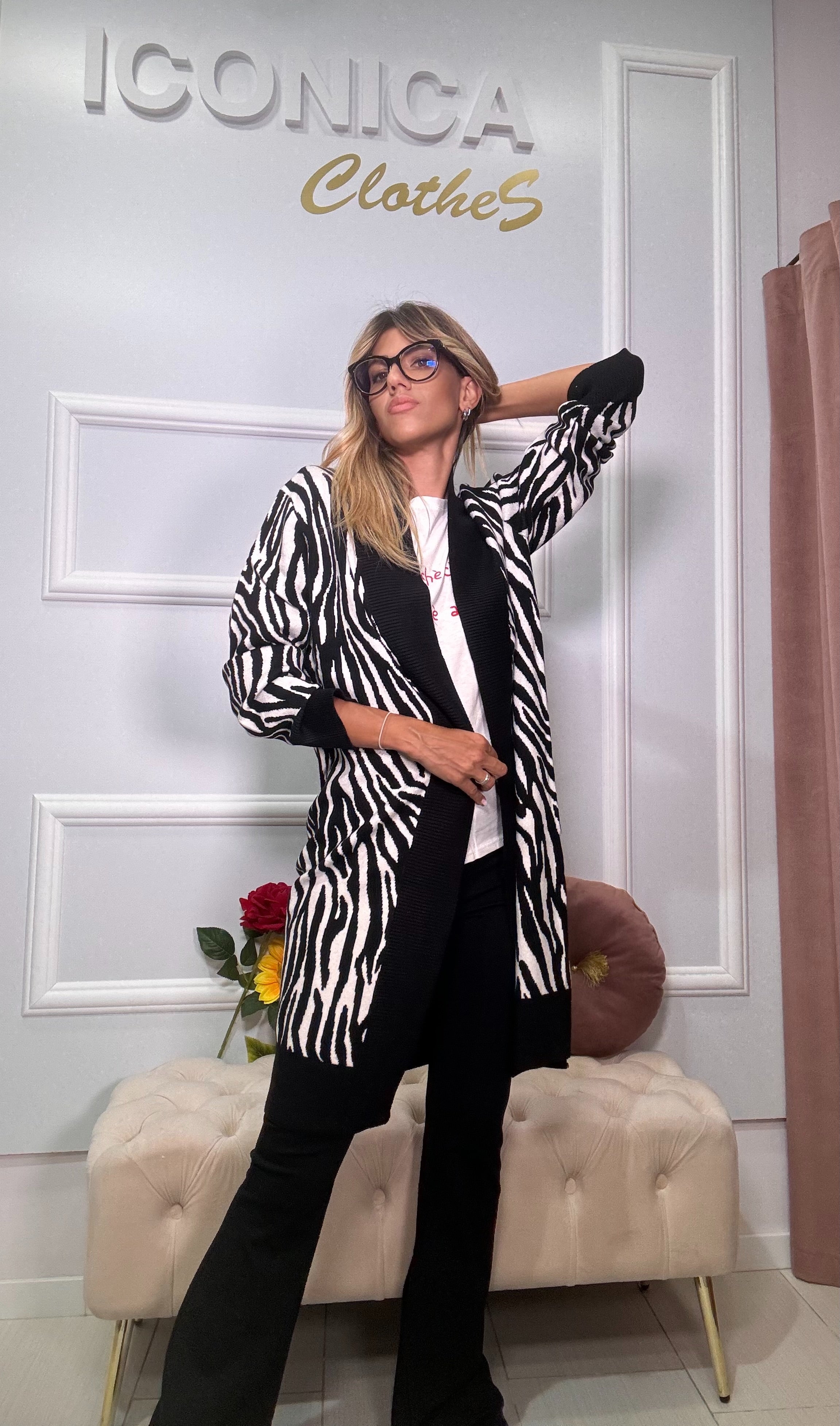 Cardigan Animalier