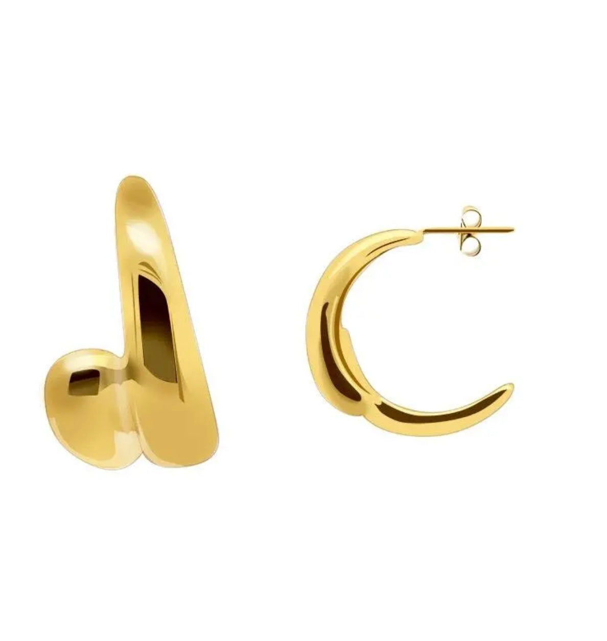 Orecchini a doppio cerchio