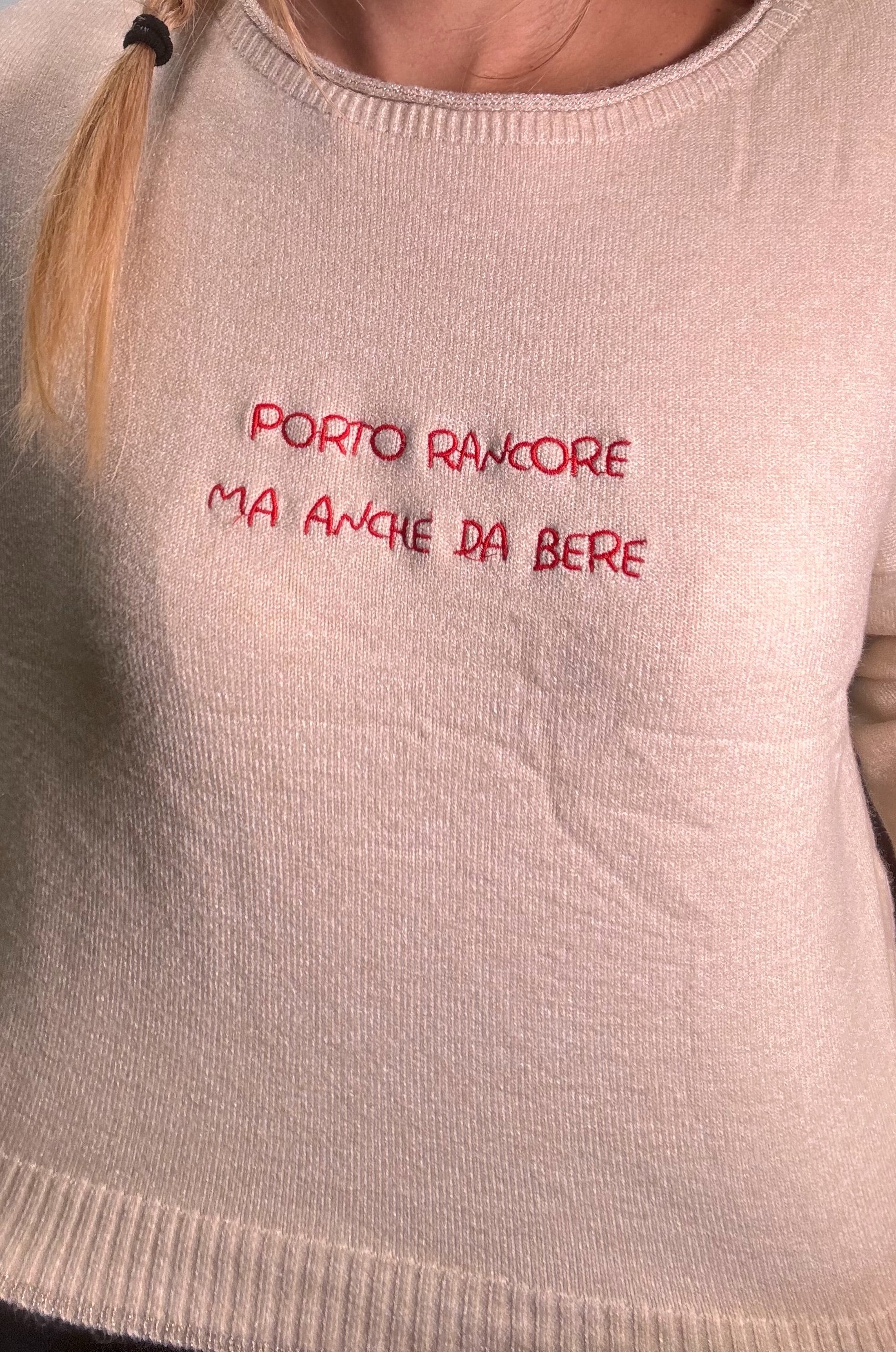 Maglioncino scritta