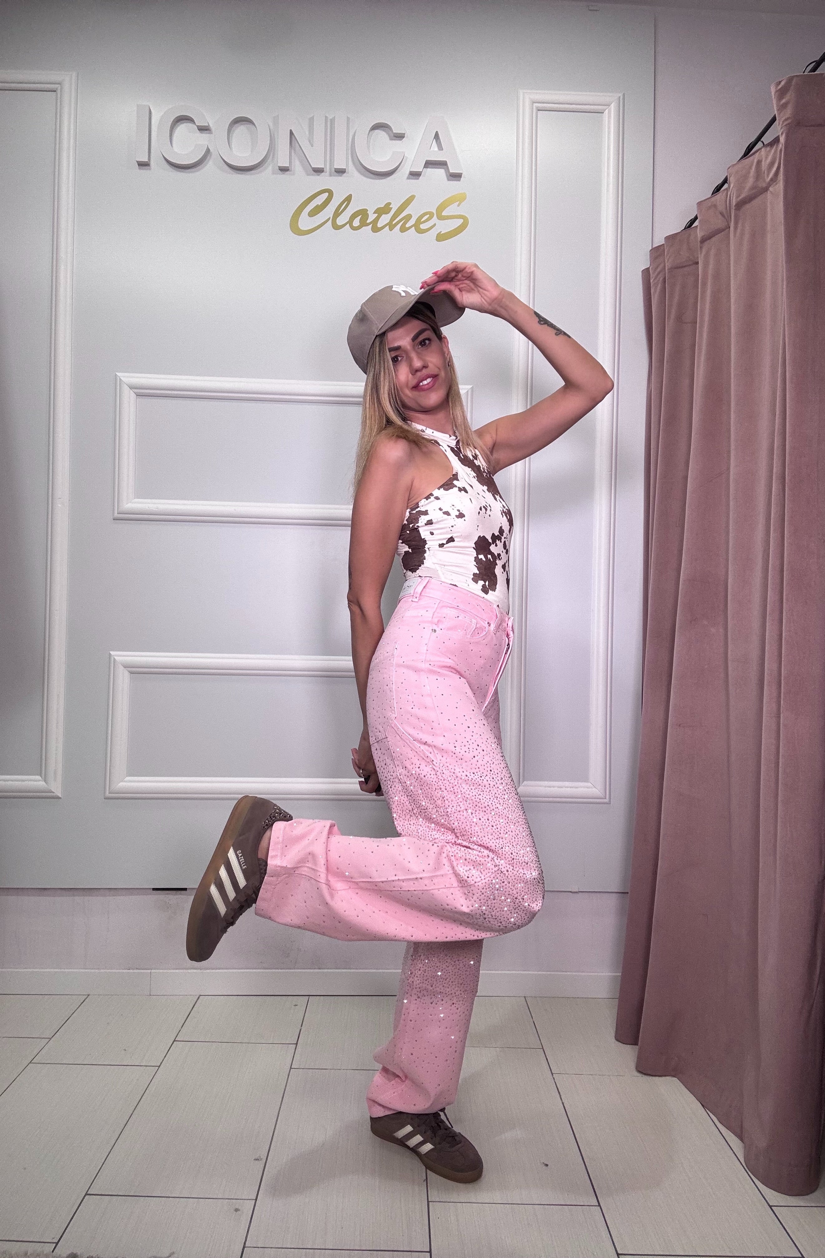 Baggy Strass Rosa