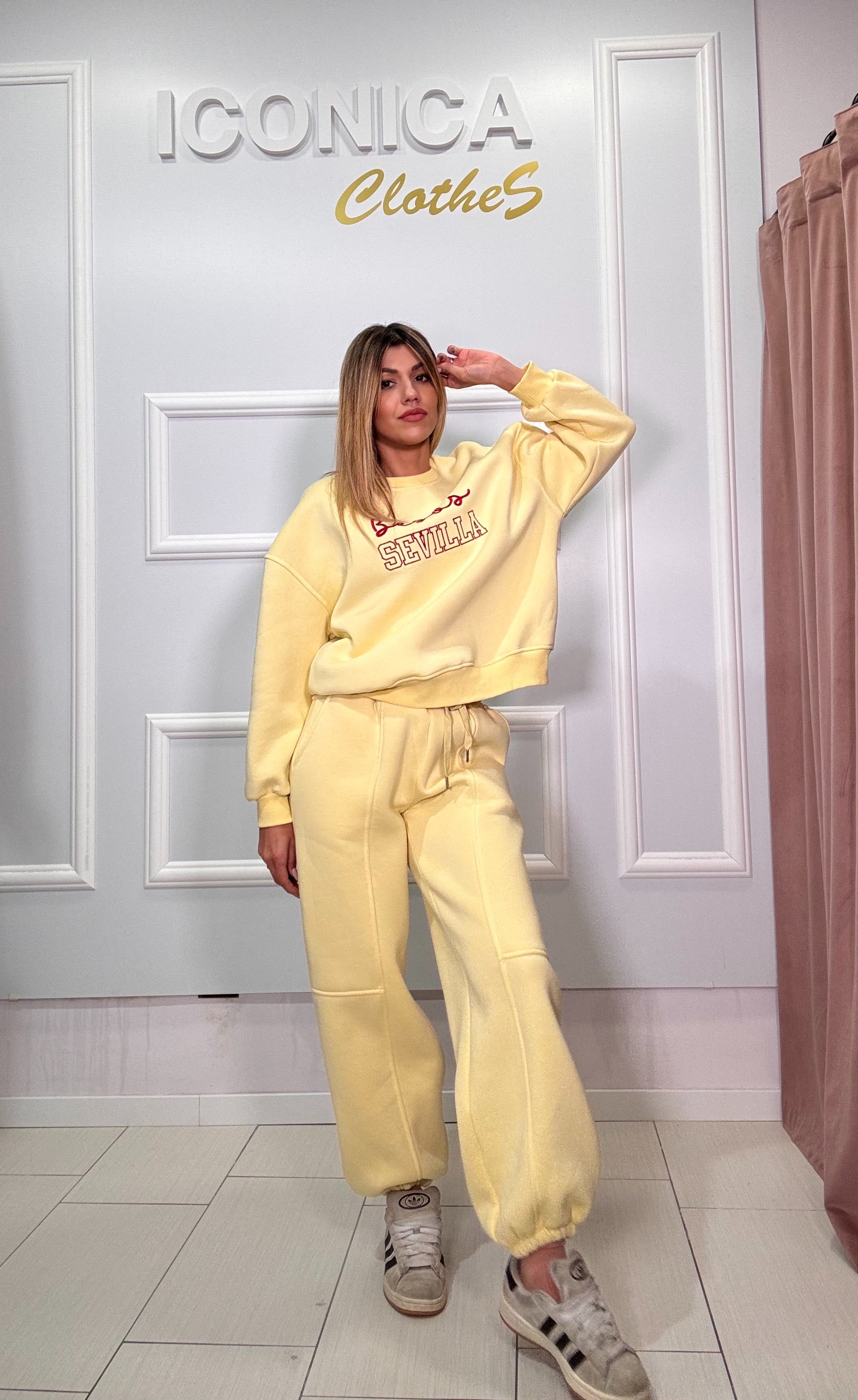 Pantalone lumina giallo