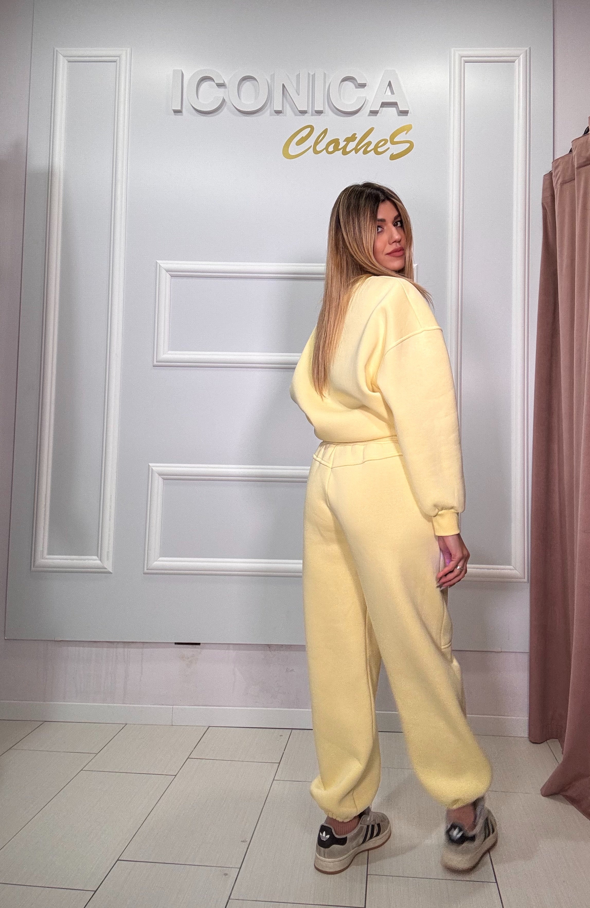 Pantalone lumina giallo