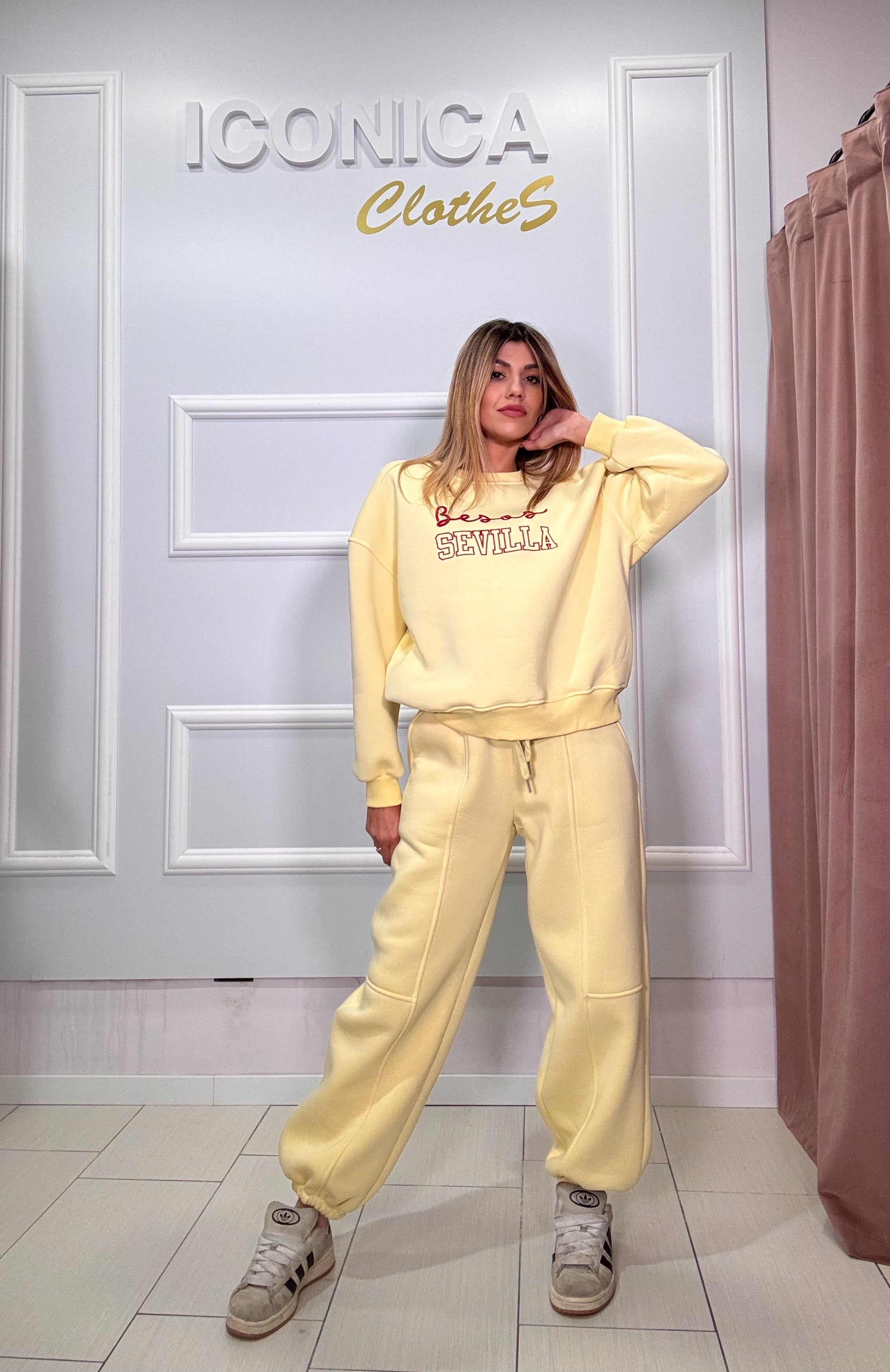 Pantalone lumina giallo