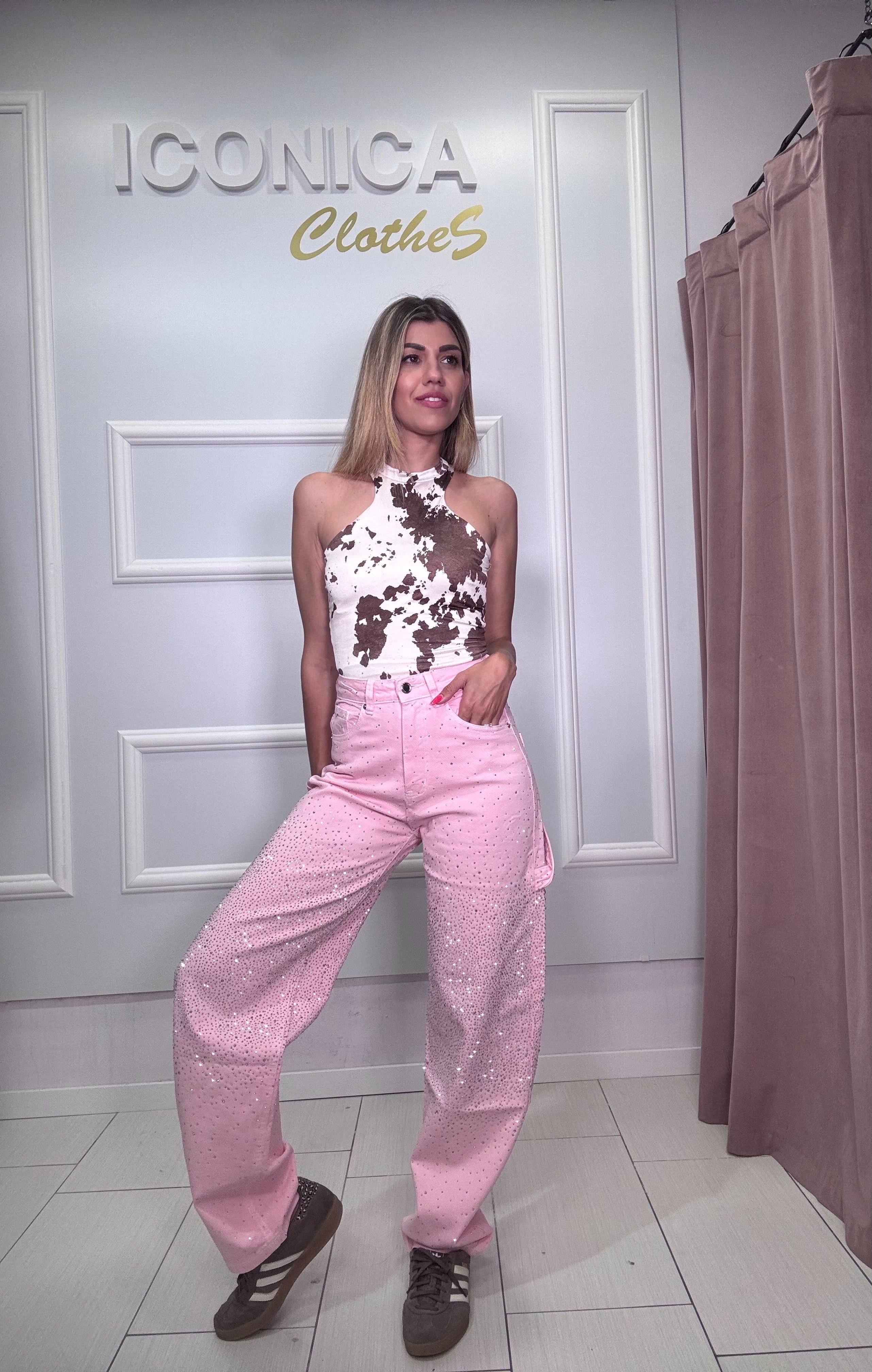 Baggy Strass Rosa