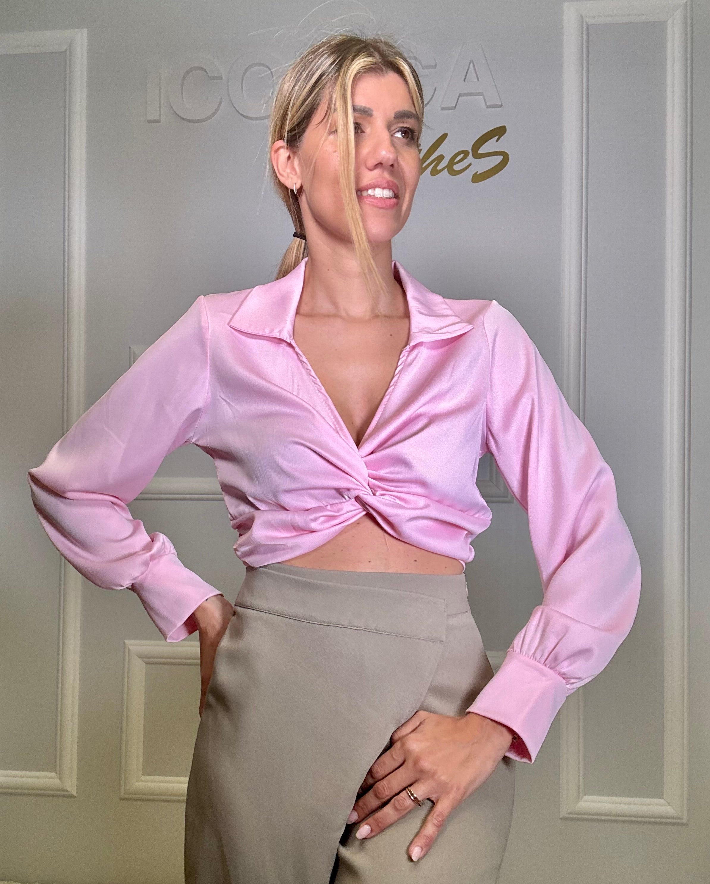 Camicia Raso Intreccio