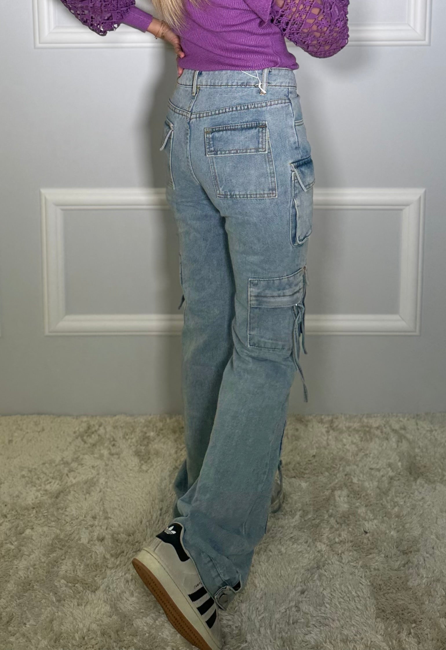 Jeans Chiaro Cargo