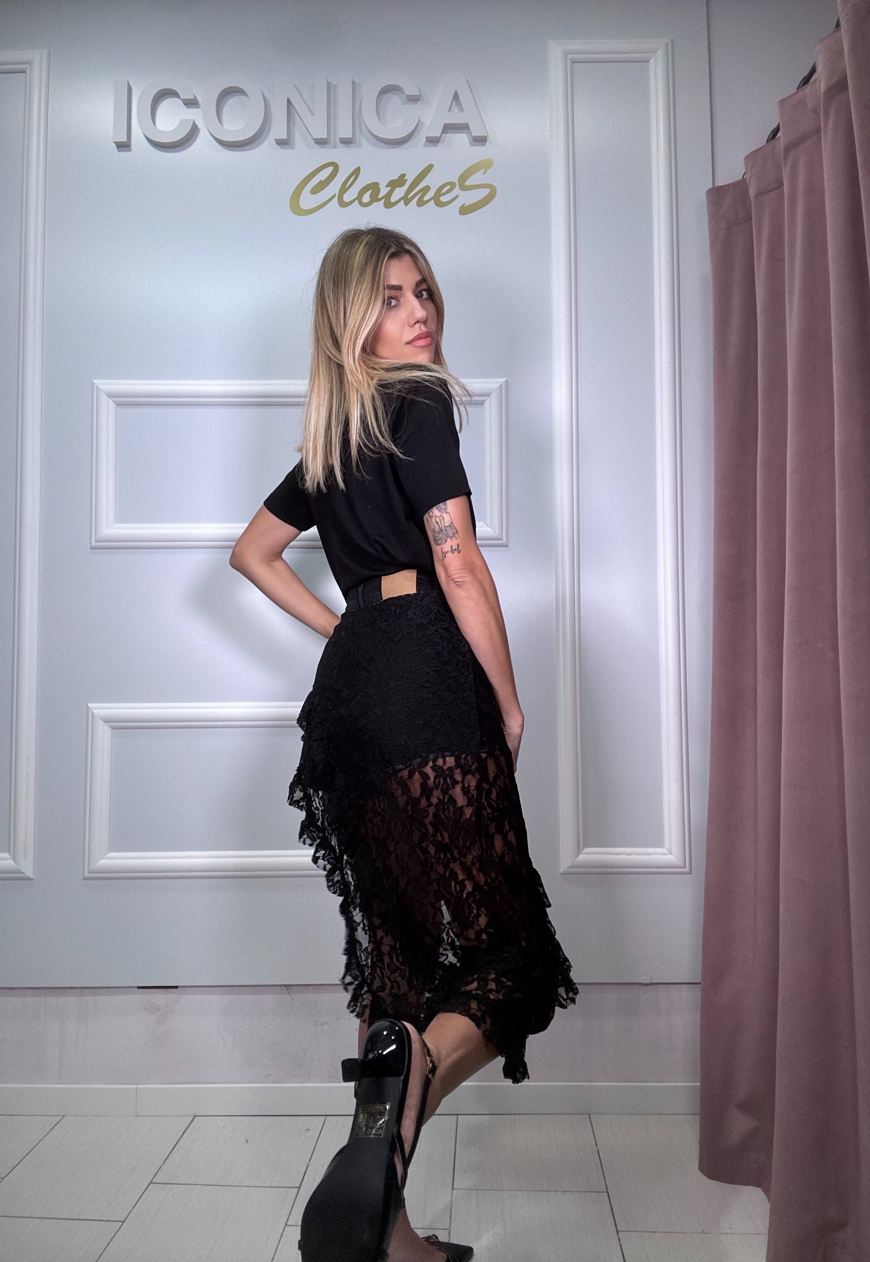 GONNNA/PANTALONCINO LACE