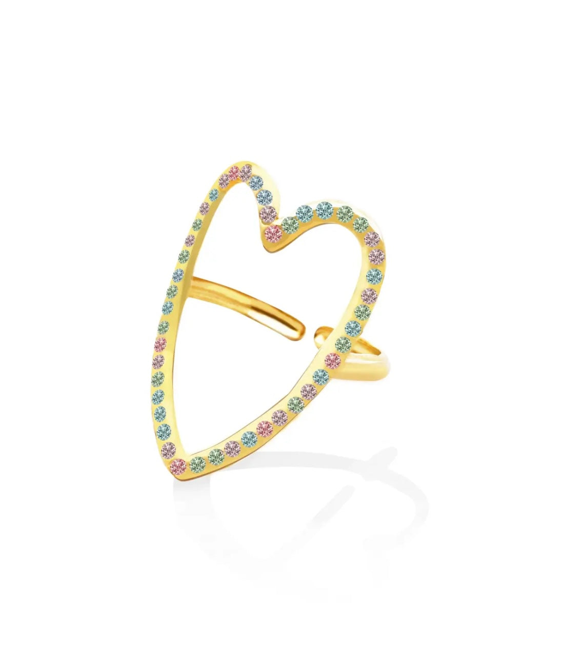 Anello Cuore Regolabile