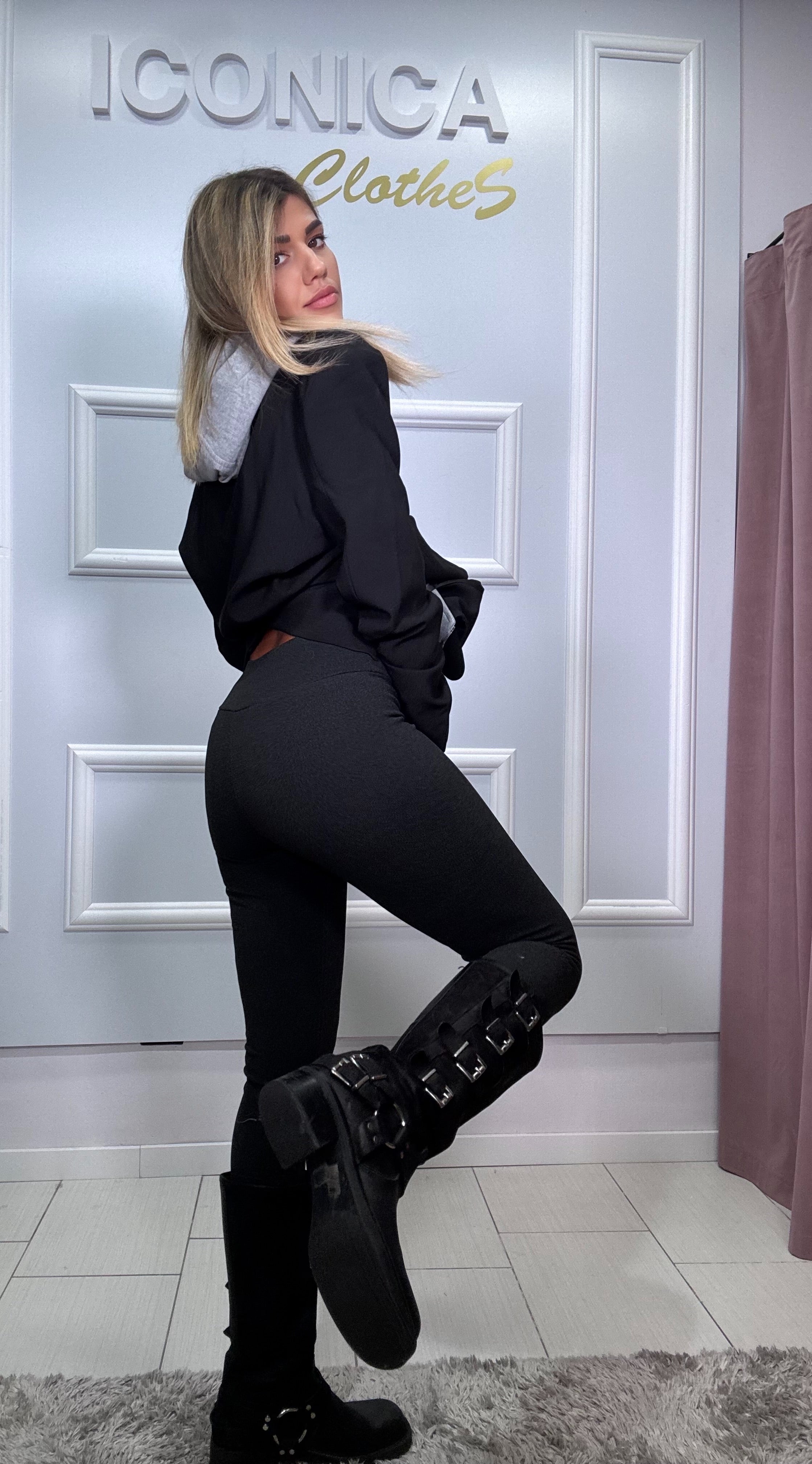 LEGGINGS EFFETTO LANA